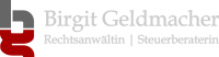Logo der Steuerberaterin & Rechtsanwältin Birgit Geldmacher